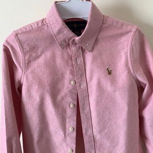 Pre-owned Ralph Lauren boy long-sleeve shirt in size 7.